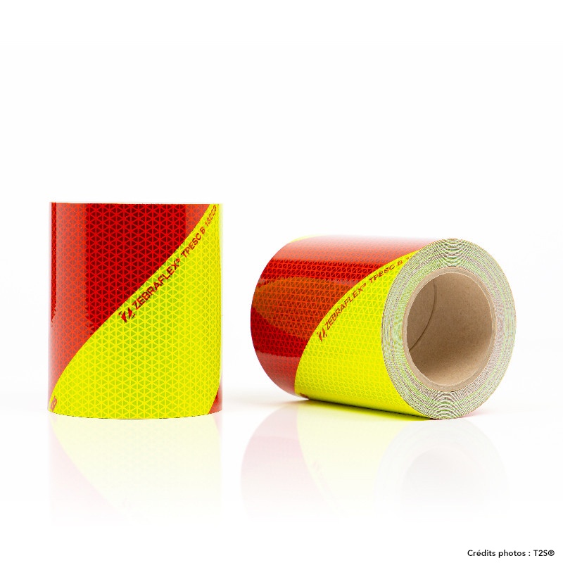 Kits de 2 rouleaux - Rouge/Jaune - Sapeurs Pompiers - Zebraflex® par T2S®