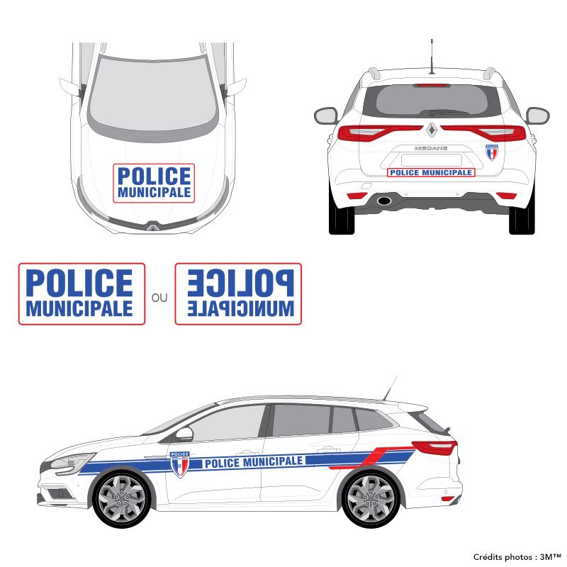 Autocollant pré découpé pour carrosserie MDM320TC. Bazar Parisien Modelisme