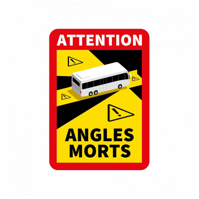 Adhésif - Angles morts "BUS"