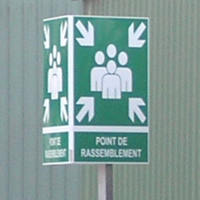 Point de rassemblement - Triptyque (3 faces)