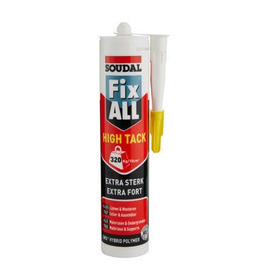 Mastic colle Fix ALL® High Tack Blanc 290ml SOUDAL