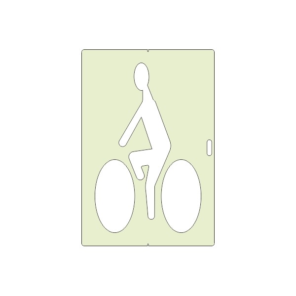 Pochoir cycliste
