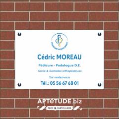 Plaque professionnelle Pédicure - Podologue (ONPP)