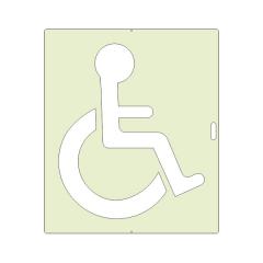 Pochoir fauteuil roulant (P.M.R.)