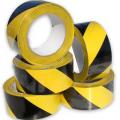 Rouleaux hachurés - jaune/noir - 50 mm x 33 ml