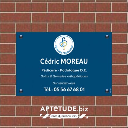 Plaques professionnelles pour Pédicures - Podologues